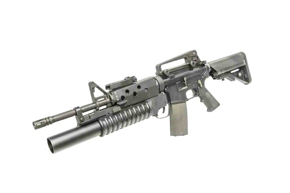 FCW M4 M203 ガスガスグレネードランチャー フルフロントキット M4/M16 MWS GBBR用 - ブラック