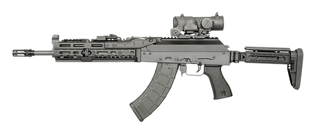 FCW ZenitCo MIストック、1913ピカティニーアダプターー(マーキング付き)付き - ブラック