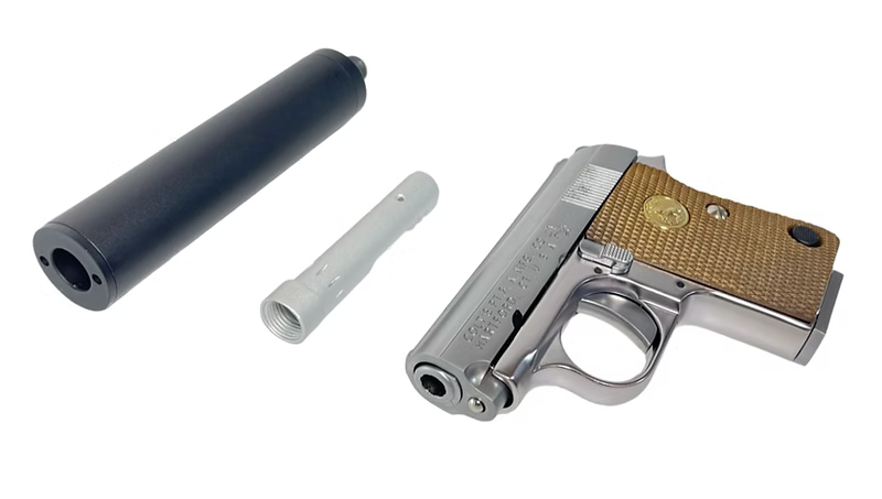 FCWス赤アウターバレル + サイレンサーセット Colt CT25 GBBP用
