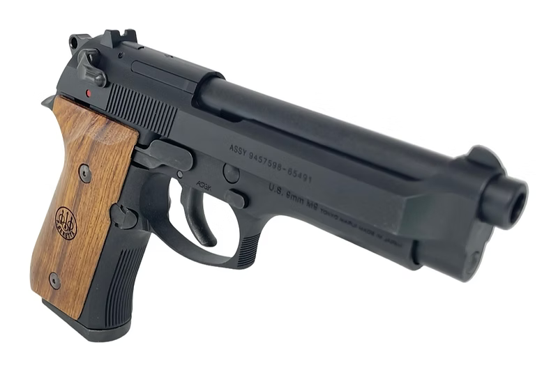 FCW M9 / M92F 木製グリップ(ベレッタロゴ付き)- Beretta original Logo