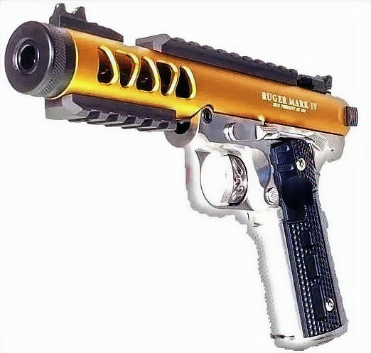 FCW x WE ラグスタイル 1911 ギャラクシー GBB ピストル - 金(きん)