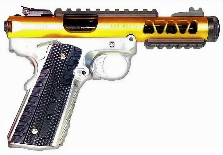 FCW x WE ラグスタイル 1911 ギャラクシー GBB ピストル - 金(きん)