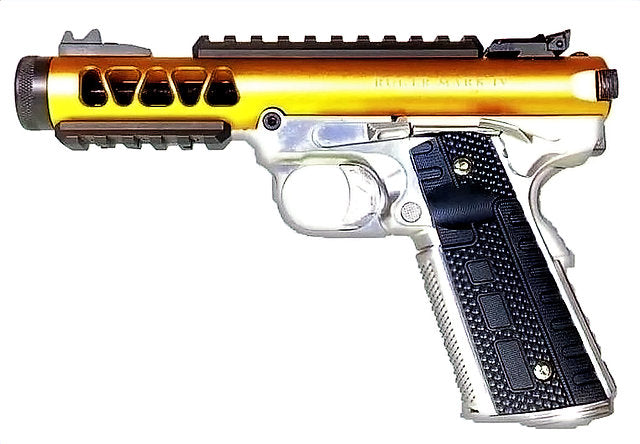 FCW x WE ラグスタイル 1911 ギャラクシー GBB ピストル - 金(きん)