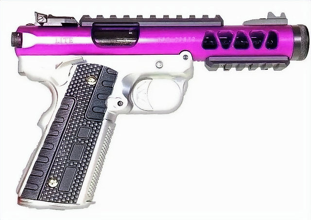 FCW x WE ラグスタイル 1911 ギャラクシー GBB ピストル - 紫