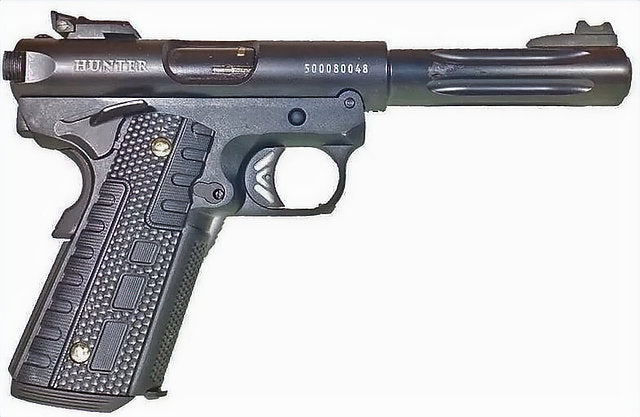 FCW x WE ラグスタイル 1911 ギャラクシー GBB ピストル MKIV BK (ハンター) - ショート