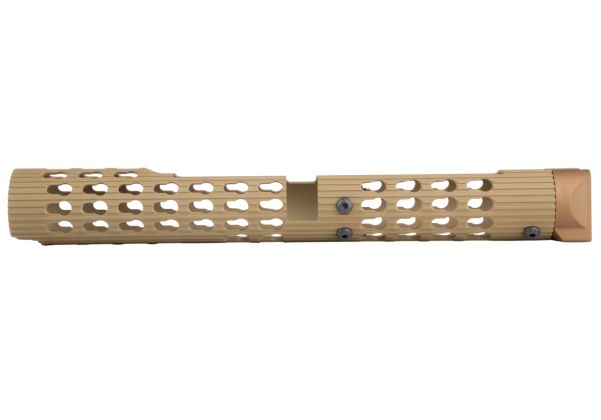 5KU VS-24 アルミニウム / アルミ AK ロングチューブラー ハンドガード CYMA AK AEG エアソフト シリーズ用 - タン
