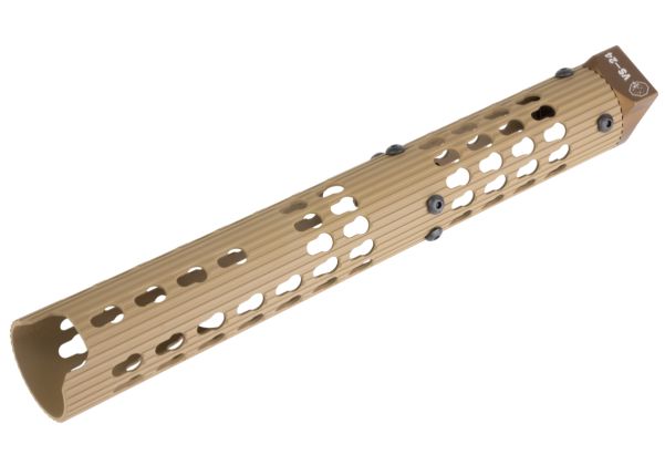 5KU VS-24 アルミニウム / アルミ AK ロングチューブラー ハンドガード CYMA AK AEG エアソフト シリーズ用 - タン