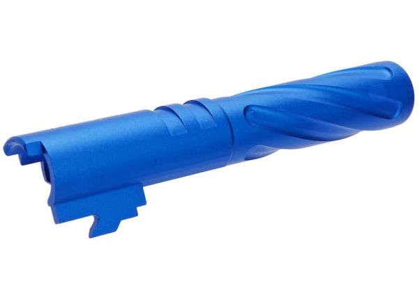 5KU Tokyo Marui ハイキャパ 4.3 アウターバレル (トルネード、アルミ) - ブルー