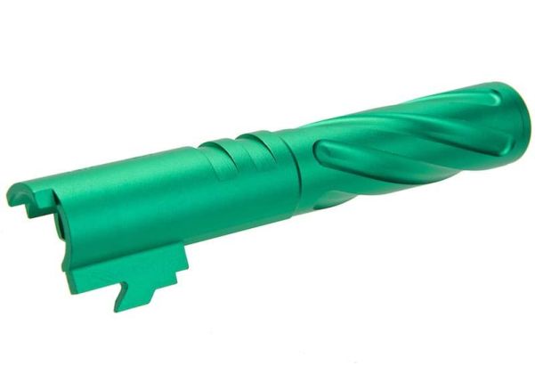 5KU Tokyo Marui ハイキャパ 4.3 アウターバレル (トルネード、アルミニウム / アルミ) - グリーン