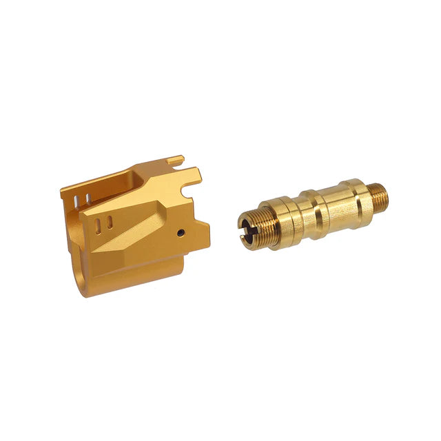 5KU CNC アルミマトリックスキット マルイ ハイキャパ GBB エアソフトガン用 (5KU-GB-573) - レッド / ゴールド
