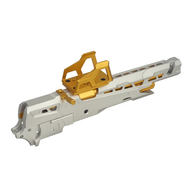 5KU CNC EX-02 フレームキット マルイ ハイキャパ GBB エアガン用 (5KU-GB-592) - 銀(ぎん) / 金(きん)