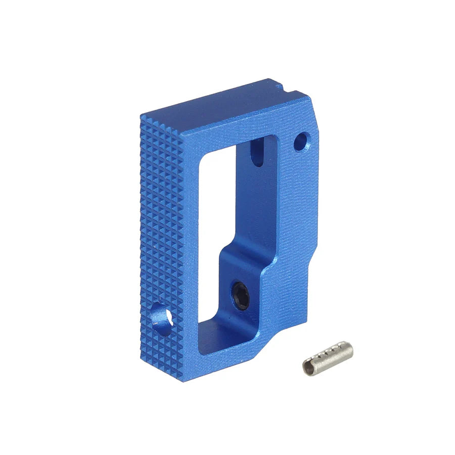 5KU アルミ ミディアムフラット アジャスタブルトリガー マルイ HI-CAPA GBB用 (5KU-GB-628) - ブルー