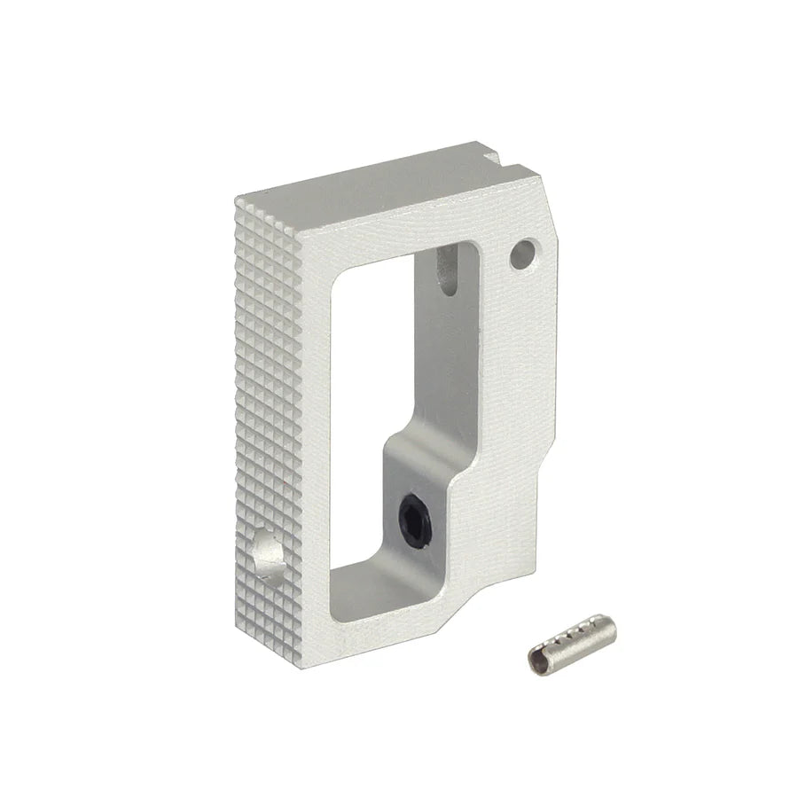 5KU アルミ ミディアムフラット アジャスタブルトリガー マルイ HI-CAPA GBB用 (5KU-GB-628) - 銀(ぎん)