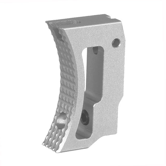 5KU アルミ製ショートカーブ調整可能トリガー(マルイ HI-CAPA GBB用)(GB-639)- 銀(ぎん)