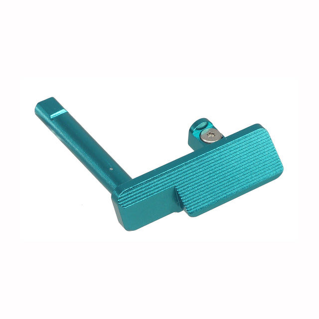 5KU アルミニウム / アルミ製ターゲットGBBスライドストップ KJW/ASG SHADOW 2 GBB用 (GBSD2037) - 水色