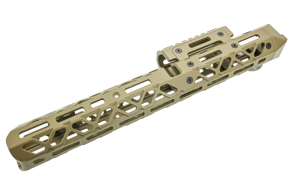 5KU 1U004 KPYK ロングハンドガード(ショートアッパー付き)CYMA AKシリーズ用(5KU-429C) - タン/黄褐-AIRSOFT GOGO エアガン・サバゲー用品通販