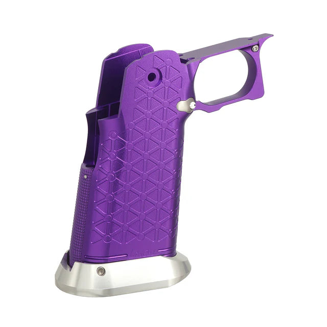 5KU CNC アルミグリップ Type.8 マルイ ハイキャパ GBB エアガン用 (5KU-GB-590) - 紫-AIRSOFT GOGO エアガン・サバゲー用品通販