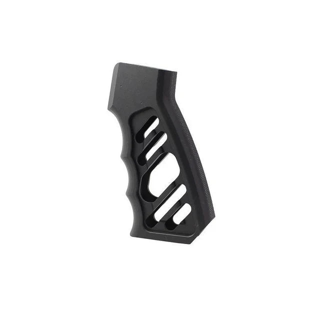 5KU CNC LWP アルミニウム / アルミ製グリップ(AR/M4 GBB エアソフト用)(GB-154) - ブラック-AIRSOFT GOGO エアガン・サバゲー用品通販