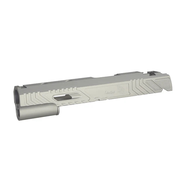 5KU CNCアルミ ワイルドキャットGBBスライド マルイ ハイキャパ エアソフトガン用 (5KU-GB-614) - 銀(ぎん)-AIRSOFT GOGO エアガン・サバゲー用品通販