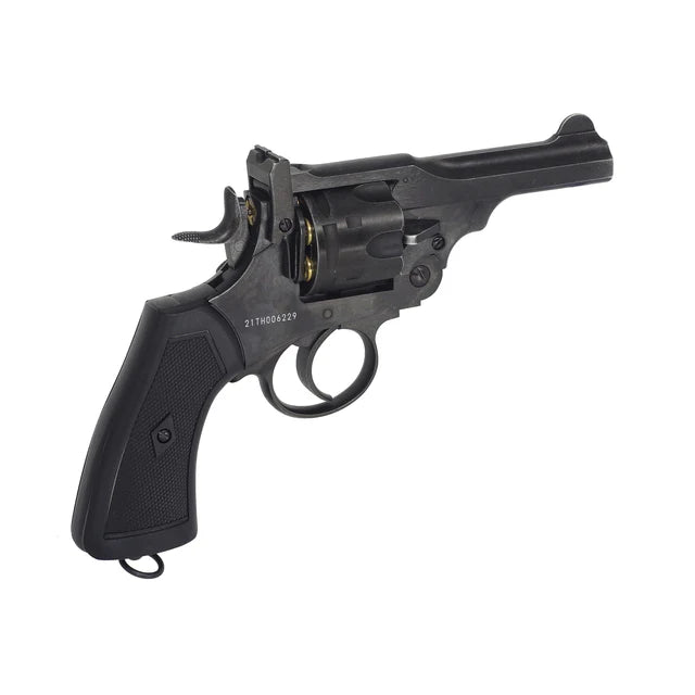WinGun Webley MK VI .455 4インチ CO2 エアソフトリボルバー 警察モデル エイジド仕上げ