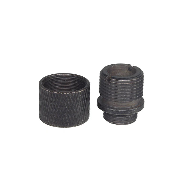 Army Force スチールサイレンサーアダプターーー M11 CW から M14 CCW (AF-AD035) - ブラック