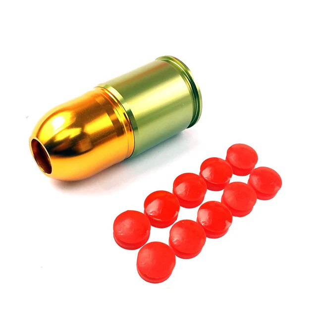 Army Force 40mm CO2 ペイントボールカートリッジ (AF-CT0019A) - ゴールド