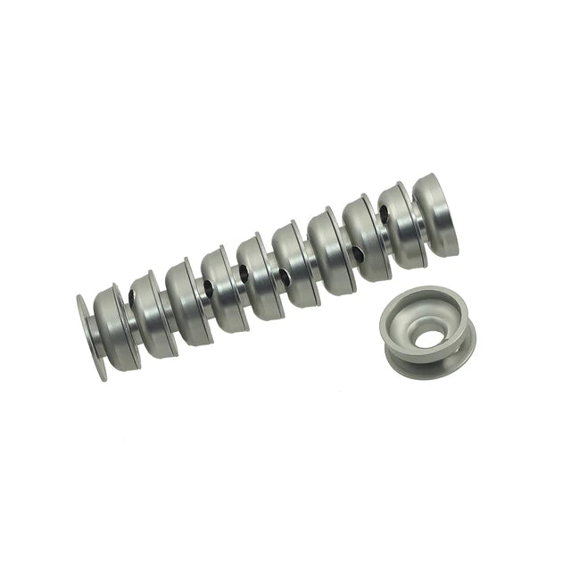 Army Force 147mm ピストル モック エアソフト サプレッサー - 銀(ぎん) , モックインサート付きサプレッサー