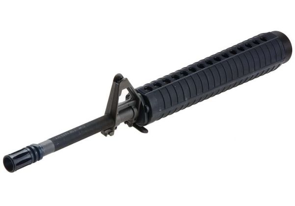 Angry Gun Tokyo Marui M16A2 MWS GBBR エアソフトガン フロントセット 20インチアウターバレル付き (スチール、ブラック)
