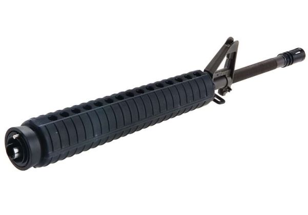 Angry Gun Tokyo Marui M16A2 MWS GBBR エアソフトガン フロントセット 20インチアウターバレル付き (スチール、ブラック)