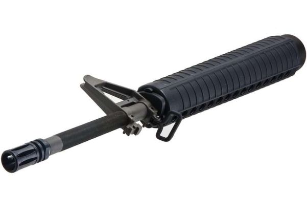 Angry Gun Tokyo Marui M16A2 MWS GBBR エアソフトガン フロントセット 20インチアウターバレル付き (スチール、ブラック)