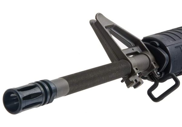 Angry Gun Tokyo Marui M16A2 MWS GBBR エアソフトガン フロントセット 20インチアウターバレル付き (スチール、ブラック)