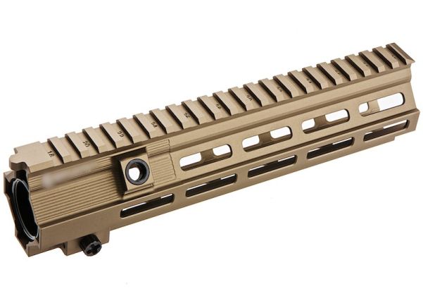 Angry Gun VFC HK416 AEG / GBBR スーパーモジュラー M-Lok レイルハンドガード (10.5インチ、DDC)