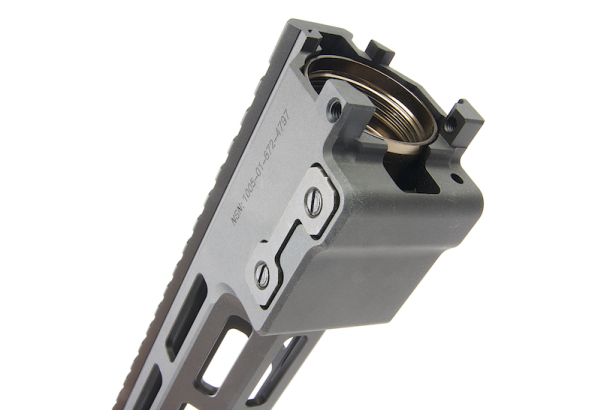 Angry Gun MK16 ハンドガード Gen 2 (Mlok 13.5インチ、Sopmod Block III、アルミニウム / アルミ) - ブラック