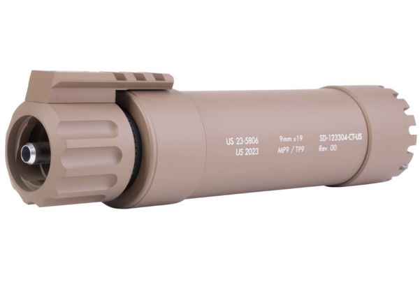 Angry Gun KWA MP9 / KSC TP9 パワーアップサプレッサー - 2024 Ver. (FDE)