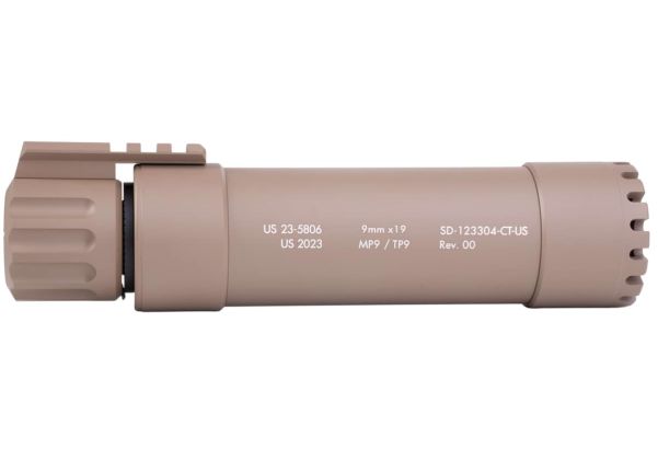 Angry Gun KWA MP9 / KSC TP9 パワーアップサプレッサー - 2024 Ver. (FDE)