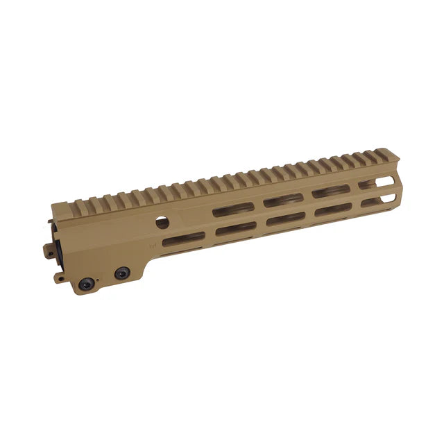 APS ミルスペック M-Lok 10.5 タクティカルハンドガード M4 エアソフトガン用 (EE118 / EE119)-ちゃいろ