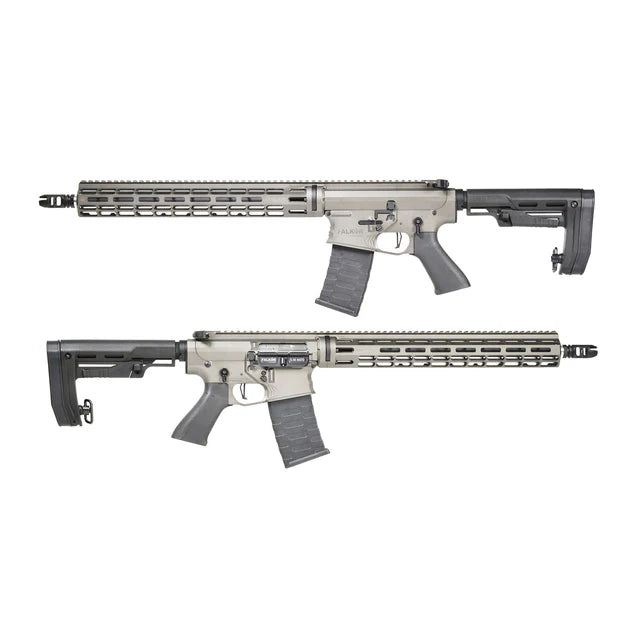 APS Falkor Defense Recce 223 Ambi Sport AEG グレー、Edge II (機械の)メカボックス付き (FD-RG-E2)
