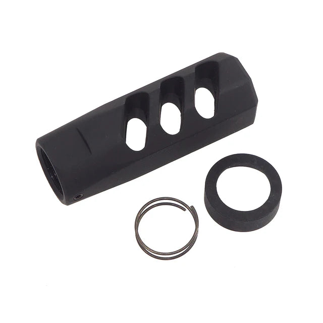 APS F1 Firearms CMB フラットフェイス フラッシュハイダー 14mm-用-ブラック