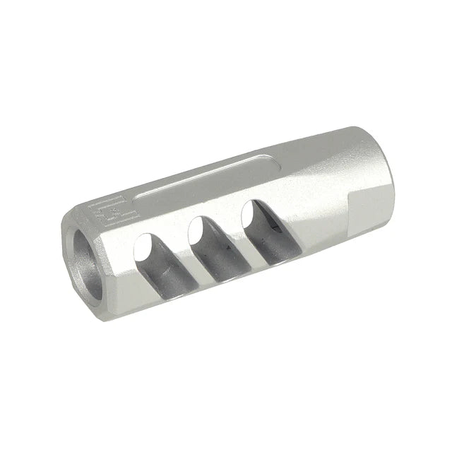 APS F1 Firearms CMB フラットフェイス フラッシュハイダー 14mm-用-銀(ぎん)