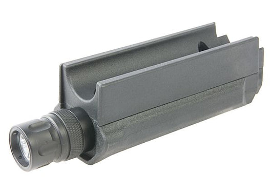 ARES STRIKER AS03 ハンドガード(フラッシュライト付き) - ブラック