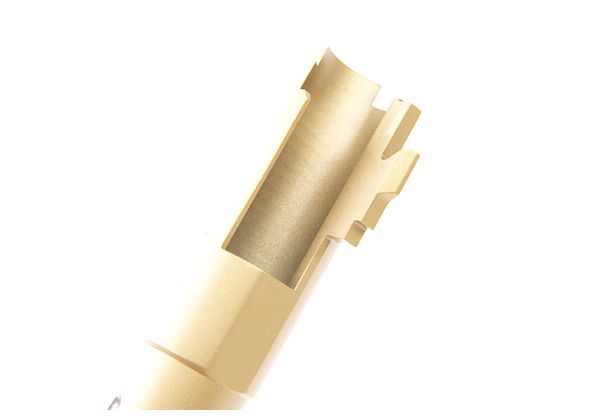 GK Tactical Tokyo Marui ハイキャパ 5.1 GBB エアソフトガン アウターバレル (トルネード、ステンレススチール) - 金(きん)