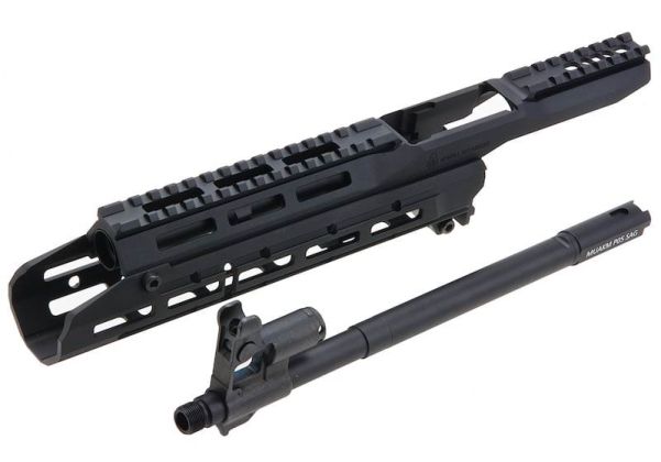 Arron Smith マルイ AKM GBBR エアソフトガン Sスタイル MK2.1 ハンドガードレイルキット - ブラック