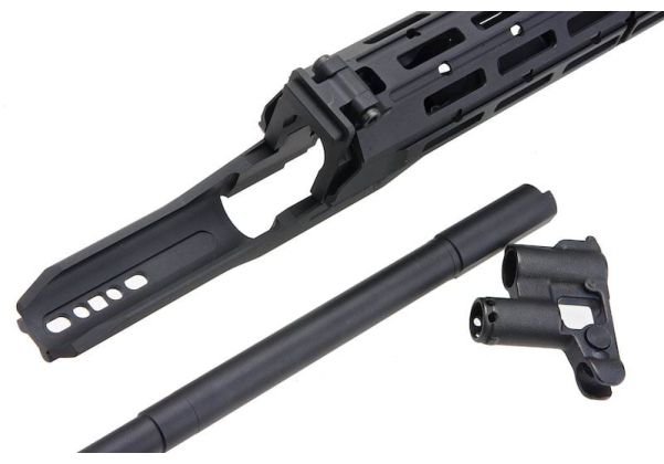 Arron Smith マルイ AKM GBBR エアソフトガン Sスタイル MK2.1 ハンドガードレイルキット - ブラック