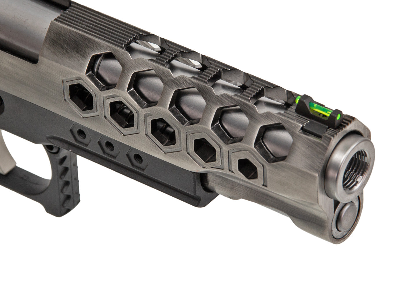 AW CUSTOM HX2501 Model HEX Cut High Capa 5.1 Gas Blowback (2TONE Silver, Black)