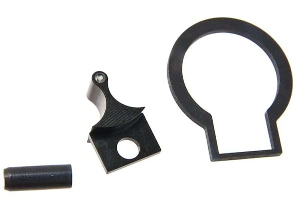 Bow Master VFC MP5 フロントナイトサイト (CNCアルミニウム / アルミ、ブラック) - VFC G3A3 GBBR エアソフトガン対応