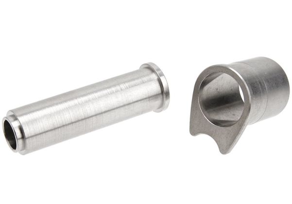 Airsoft Masterpiece 1911 バレルブッシング&リコイルスプリングプラグ(スチール製) - 銀(ぎん)