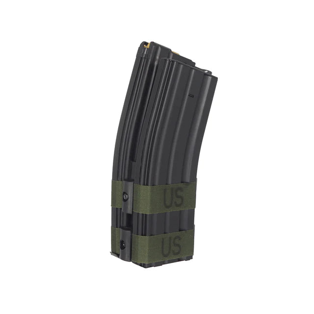 Battleaxe 1200 ラウンド 電動デュアルマガジン AR / M4 AEG 用 (BX-698-6A-9V) - ブラック