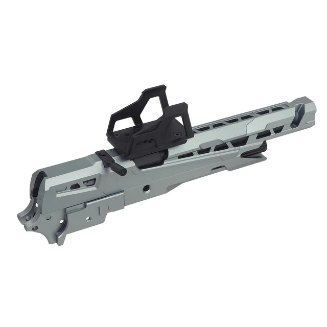5KU CNC EX-02 フレームキット マルイ ハイキャパ GBB エアガン用 (5KU-GB-592) - グレー / ブラック