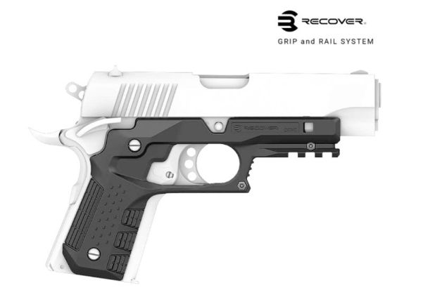 Recover Tactical Compact 1911 (オフィサーサイズ) CC3C グリップ&レイルシステム - タン