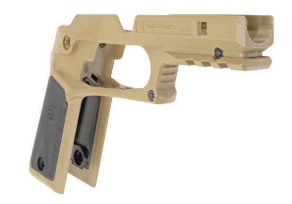 Recover Tactical 1911シリーズ CC3PTTB タンフレーム レイル付き (タン&ブラックパネル付き)